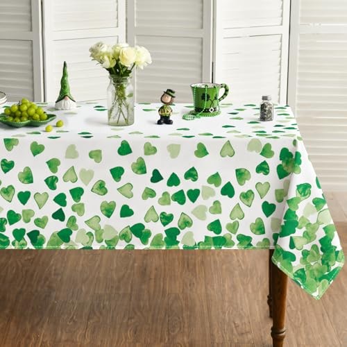 St. Patrick's Day Tablecloth 60×84 Inch 60" x 84" (Rectangular) Green