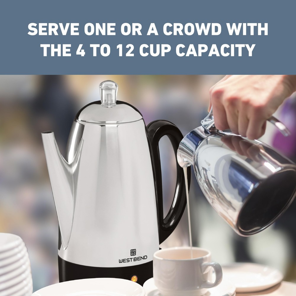 Electric Coffee Percolator Classic Style Maker