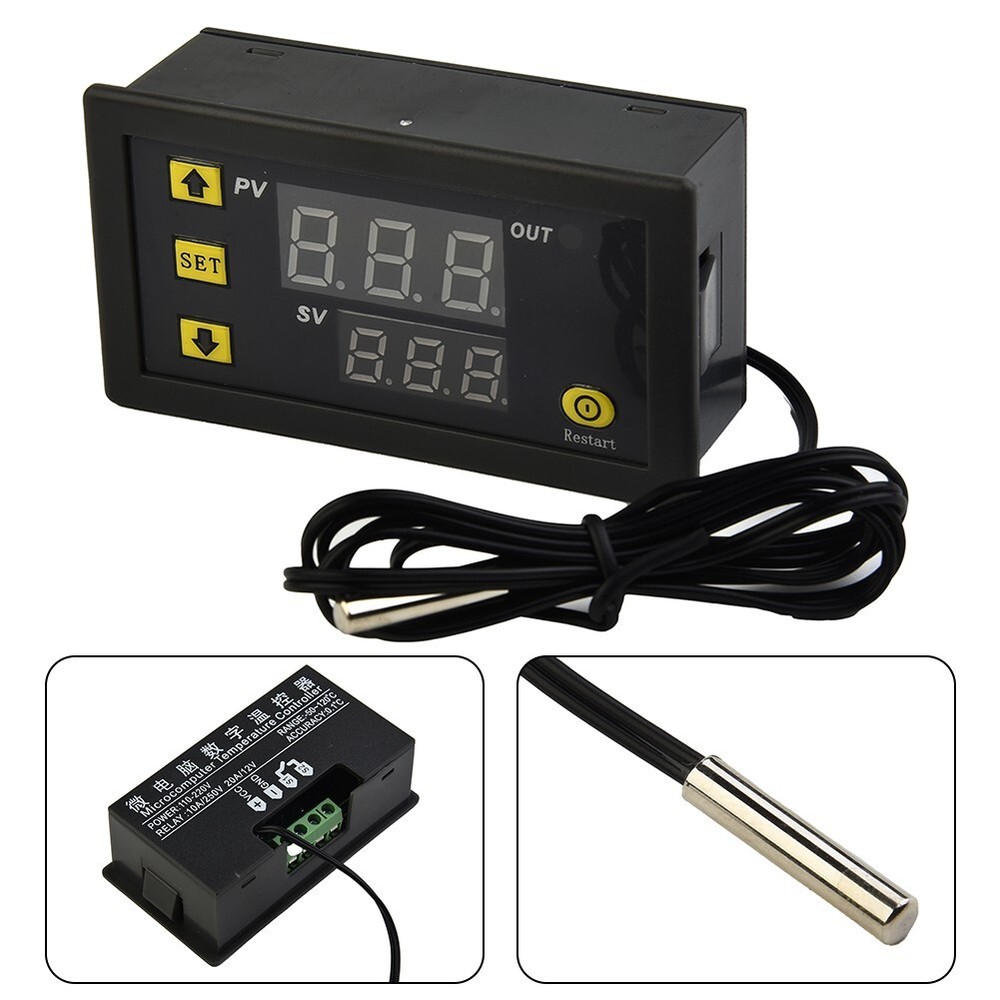 Digital Temperature Controller Thermostat Control Switch Regulator 12V/24V/220V