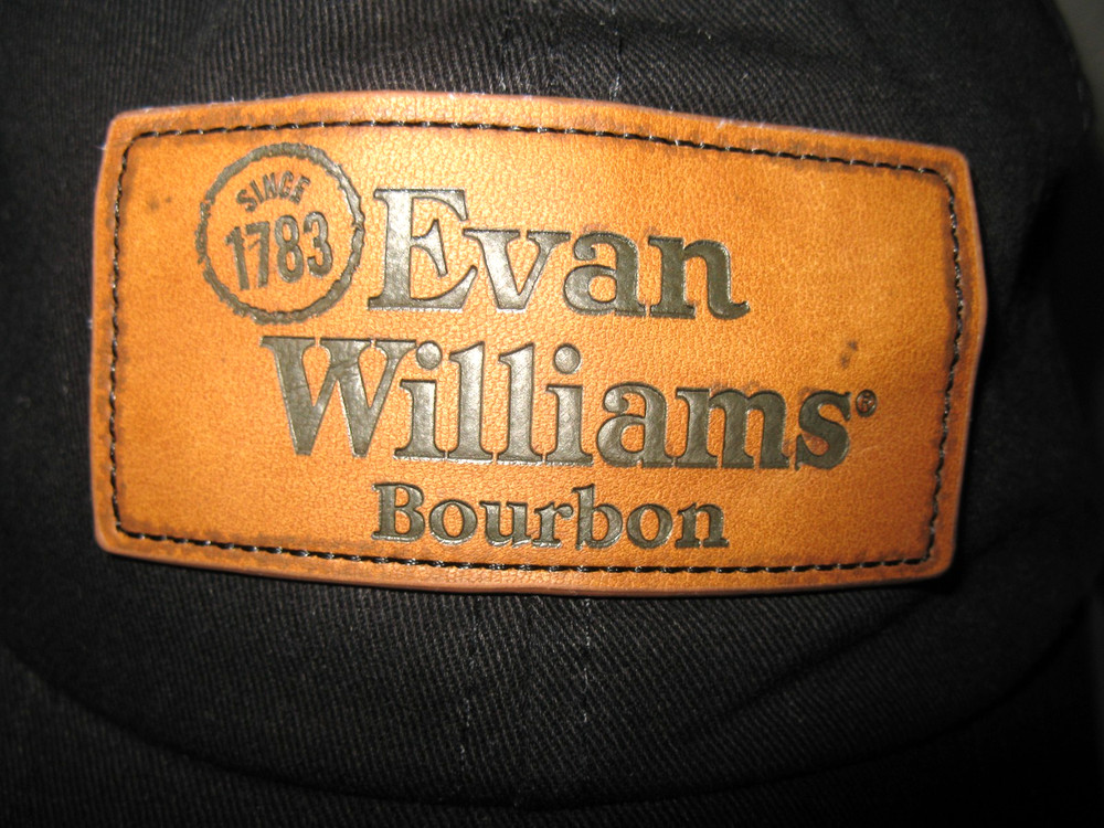 Evan Williams Bourbon Hat cap osfm leather strapback since 1783