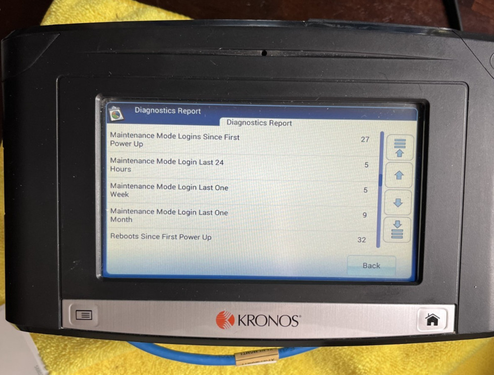 Kronos 8609100-007 InTouch 9100 Time Clock tested