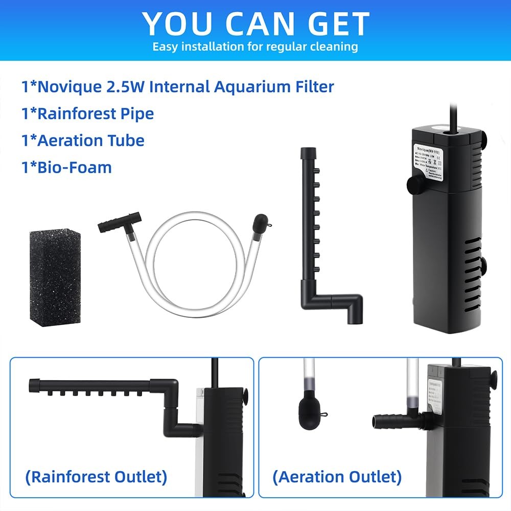 Submersible Internal Aquarium Filter Multiple Function Powerful Pump Fish Tan...