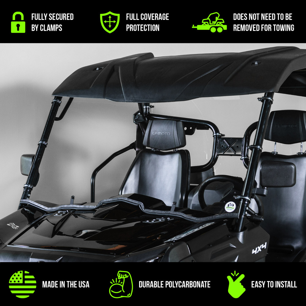 TERRARIDER CF MOTO UFORCE FULL UTV WINDSHIELD - STD. 3/16"