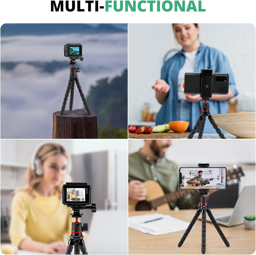 Action Camera Accessories Kit Compatible with Action Camera EK700...