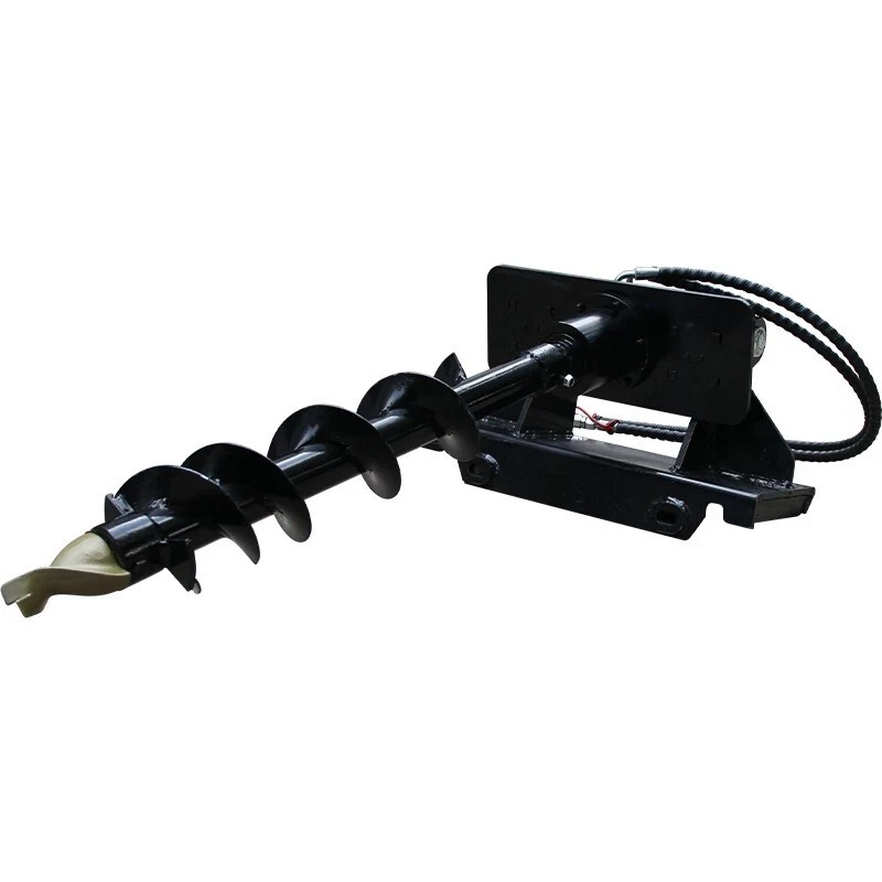 8-Inch Auger Post Hole Drill for Mini Skid Steer Loader, New