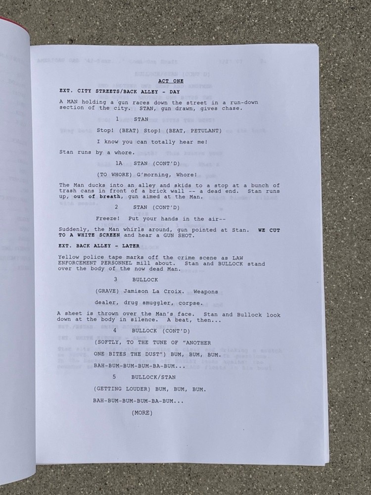 RARE American Dad Comic Con 2007 Panel Draft 42-Yr Old Virgin Production Script