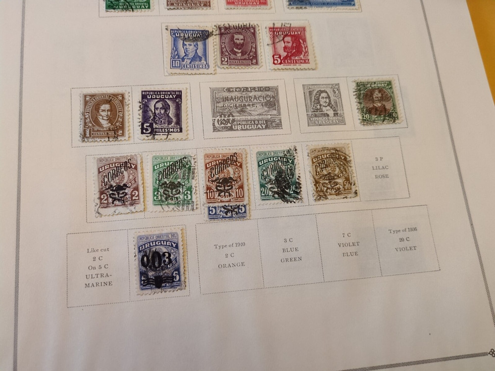 APC Z6436 Upper Volta Uraguay Scott internation pages and 260 stamps