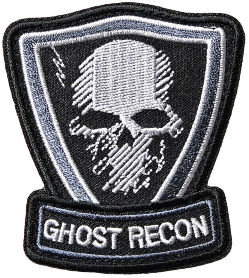 Ghost Skull Recon Embroidered Morale Patch | 2PC HOOK BACKING 3.0 inch