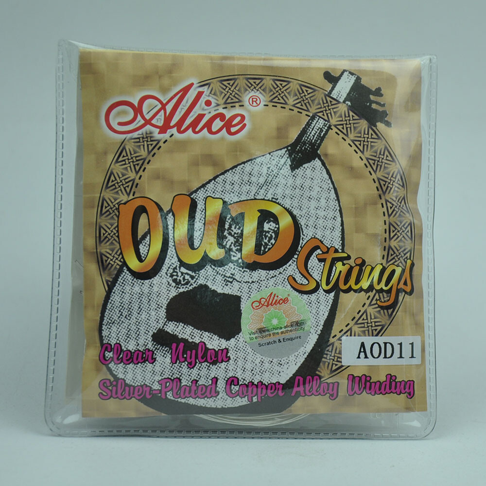 10 Sets AOD11 Strings for 11-string OUD Clear Nylon Silver Plated Copper Alloy