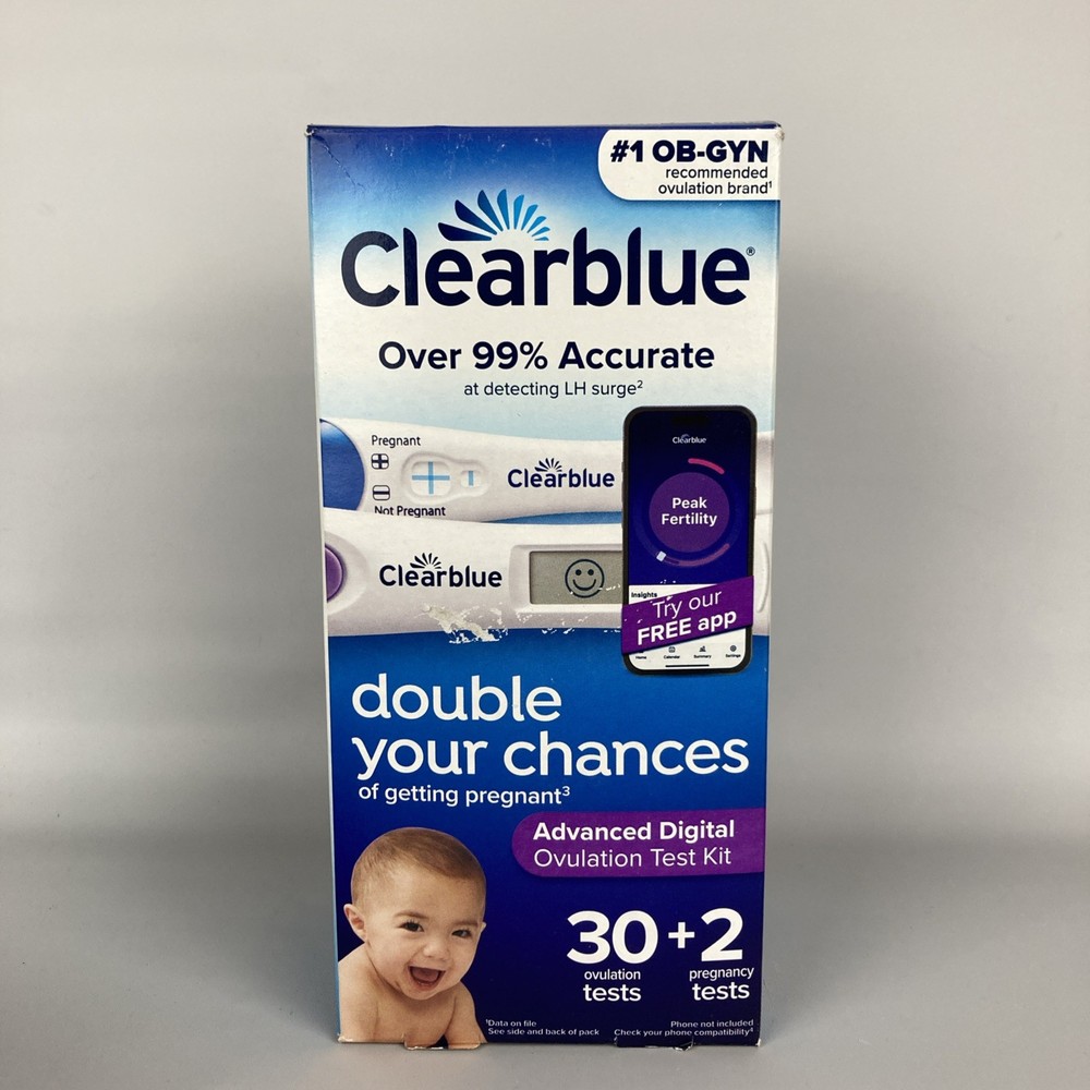 Clearblue Advanced Digital Ovulation Kit 30+2 Exp 07/31/2027 **READ**