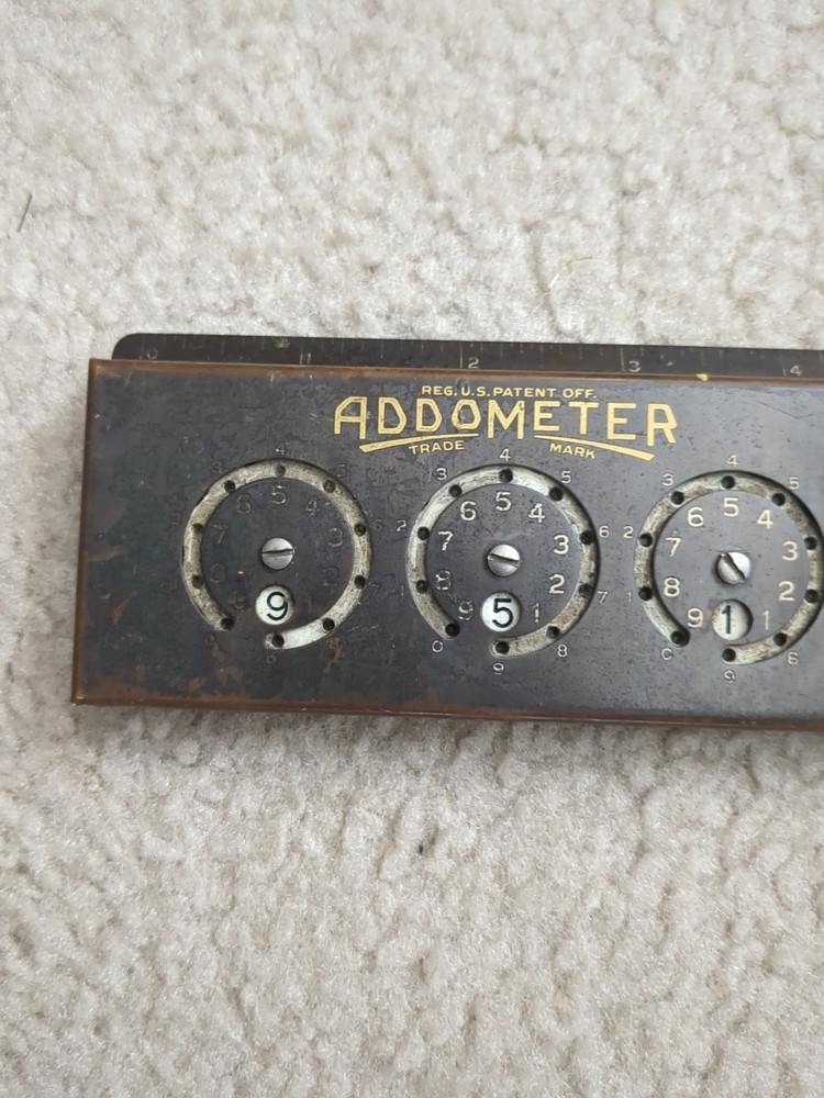 ADDOMETER Reliable Typewriter Adding Machine CO with Stylus