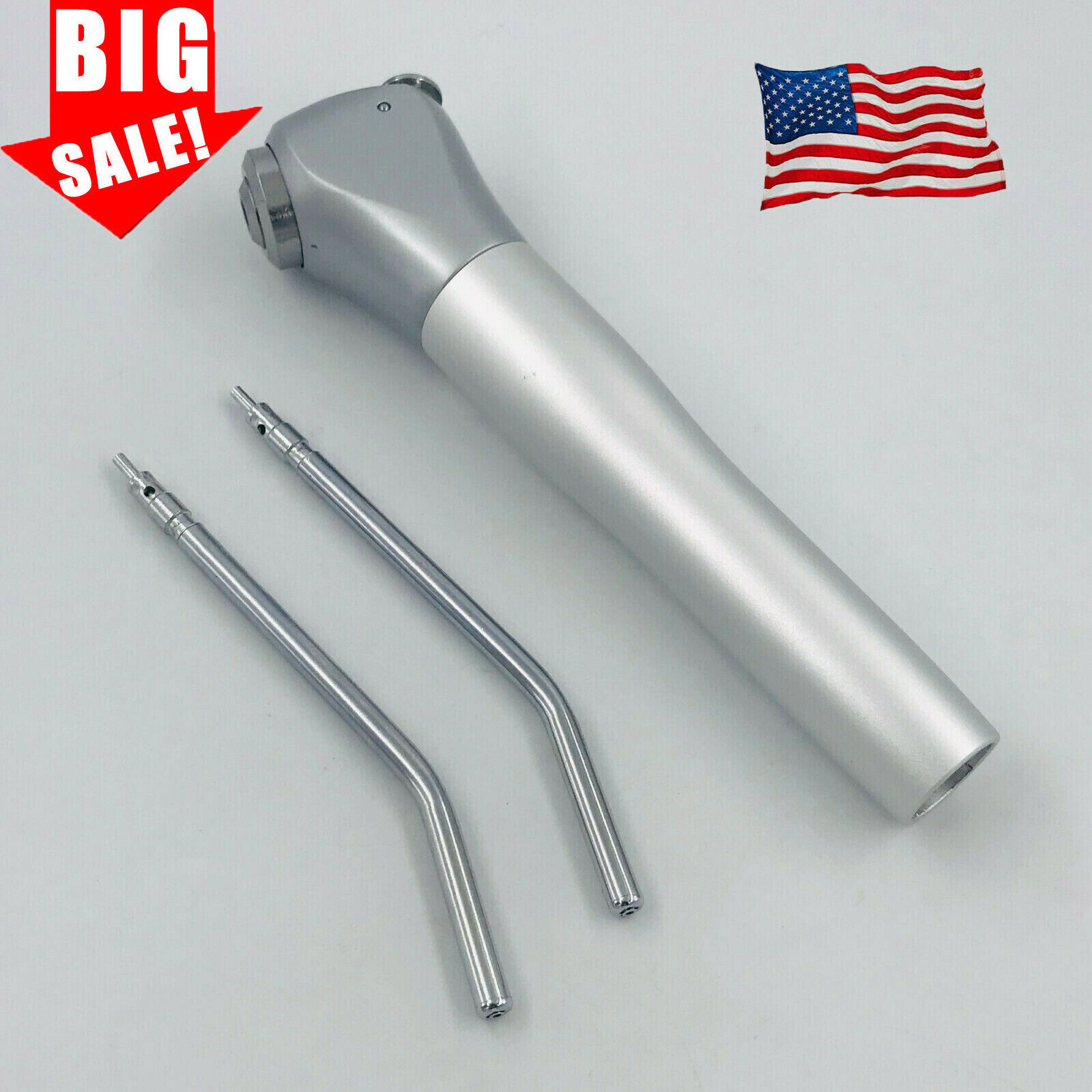 Dental 3 Way Air Water Spray Triple Syringe Handpiece w/ 2 Nozzles Tips Tubes CE