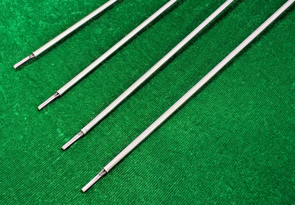 4pc Laparoscopic Bipolar Forceps U Handle Flat Jaw 3mmx330mm (with Cable)