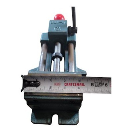 Wilton V-100 Cam Action Drill Press Vise 4 In Jaws Dual Rod Lever Used M40