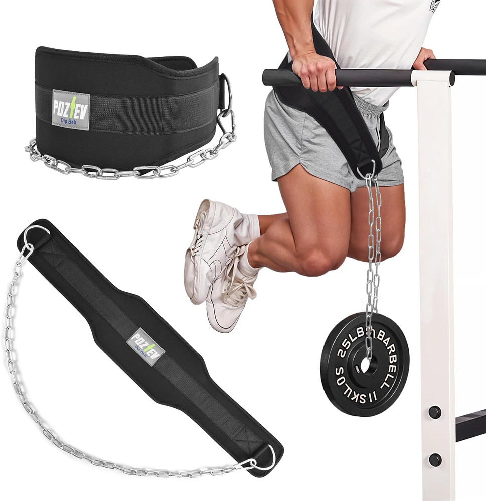 Dip Belt with Chain for Weight Lifting Optimal for Pull Ups Dips Squats Workout