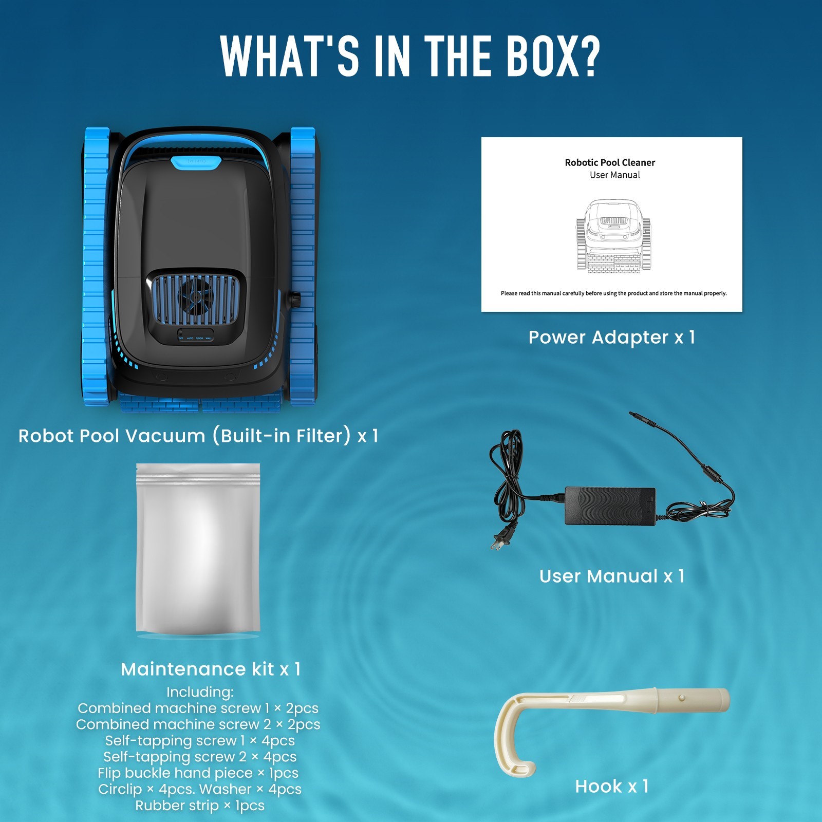 AIRROBO CP40 Cordless Robotic Pool Cleaner for Inground & Above Ground Pool APP