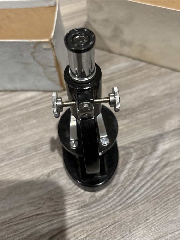 Vintage 150x Mini Microscope Unbranded Black