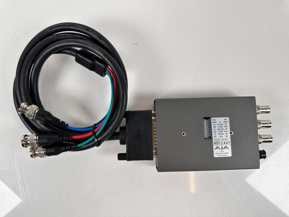 AJA D10C2 SDI To analog Components/composite.with Power Adaptor