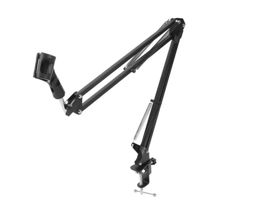Professional Recording Microphone Stand - Adjustable Height, Sturdy & Versatile