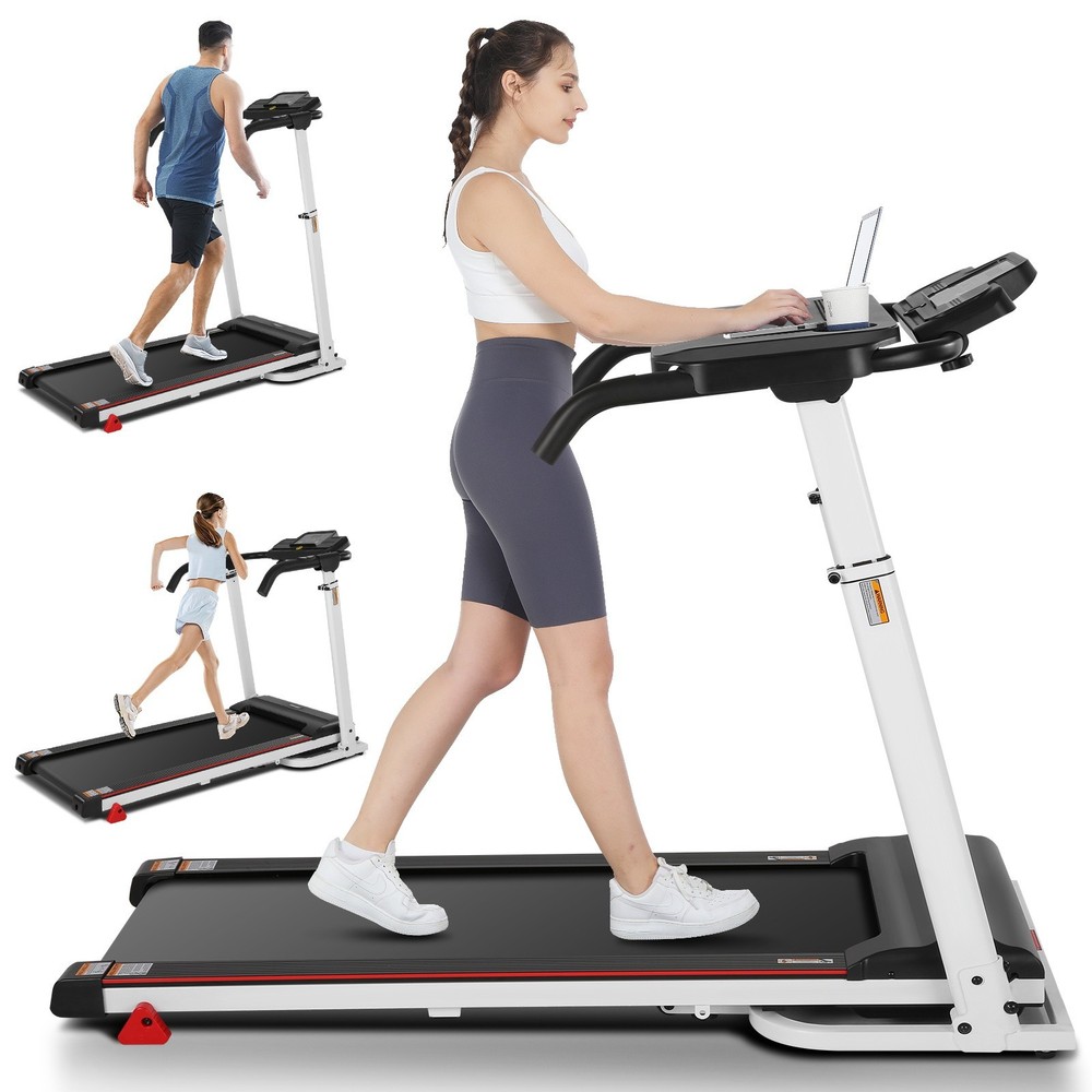 3.5HP Electric Treadmill Pad 7.5MPH Treadmill Machine Multi-Function LED Display