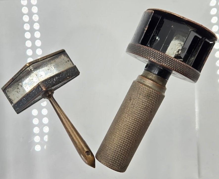 Antique Pentiprism & Angle Prism Lot - Kern Aarau No.119 Rotating Cap & Zeiss??