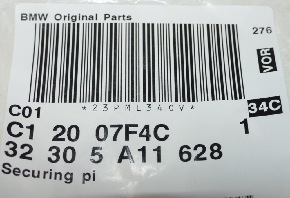 BMW Securing Pin for Steering Column 32305A11628