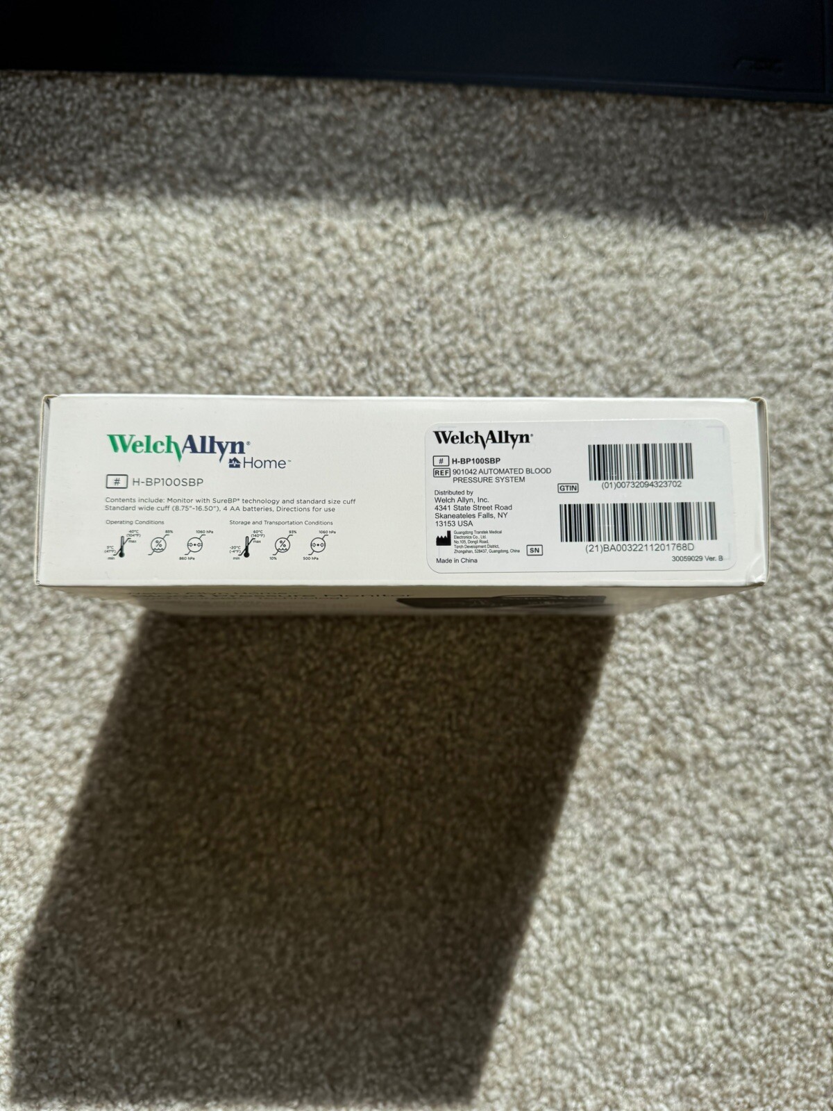 Welch Allyn Home 1700 Series Blood Pressure Monitor H-BP100SBP + Upper Arm Cuff