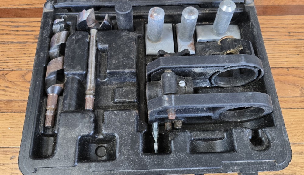 Model #511 PORTER CABLE Cylindrical Lock Boring Jig w/case