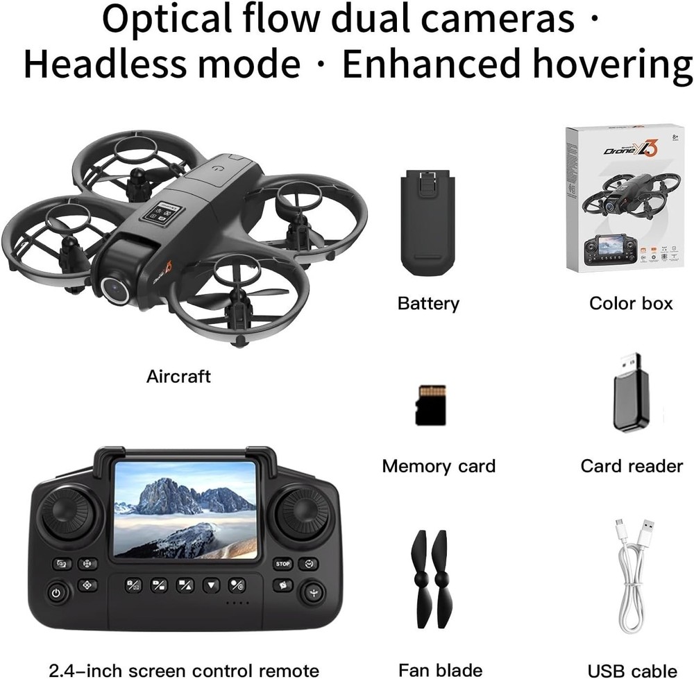 4K HD Drone With Remote Control, Dual Camera One-Touch Operation