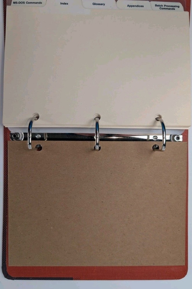 AT&T Microsoft MS-DOS User’s Guide Binder Vintage System Programming (Empty)