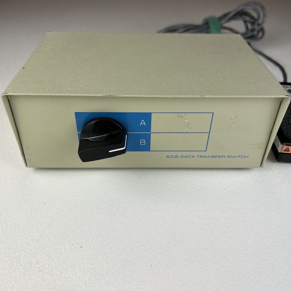 S.C.E. Data Transfer Switch, CNS Machine Switch / KVM, w/Foot Pedal