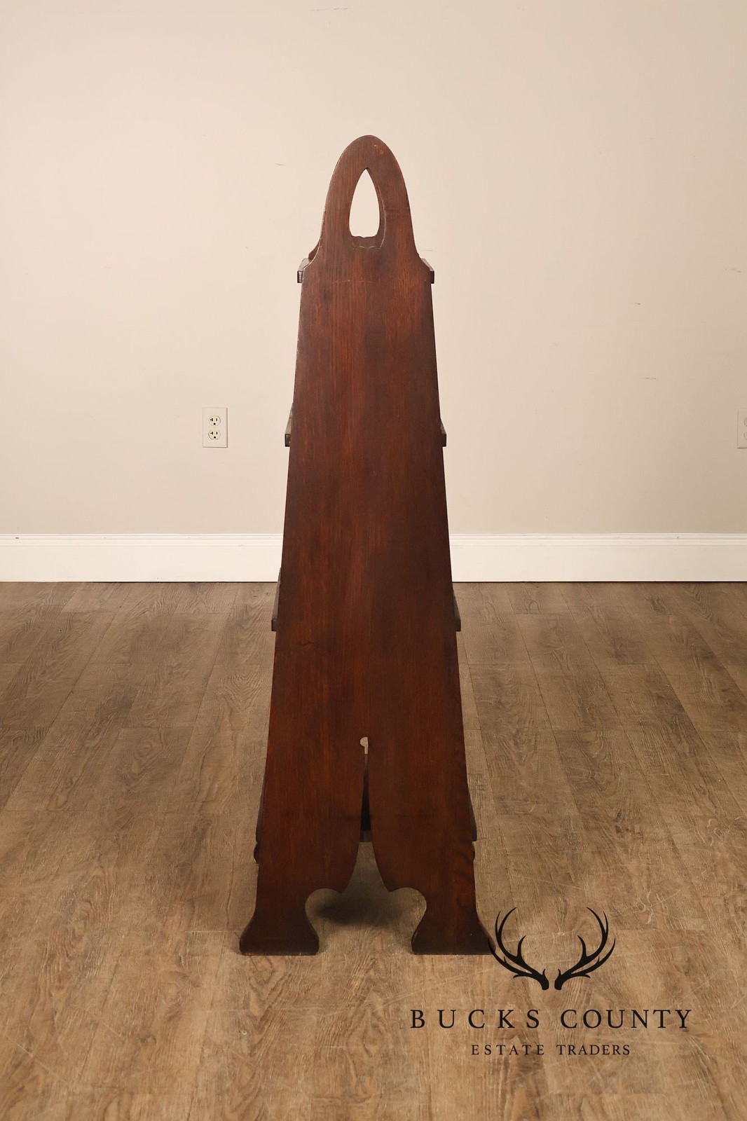 Antique Grand Rapids Arts And Crafts Mission Oak Magazine Stand