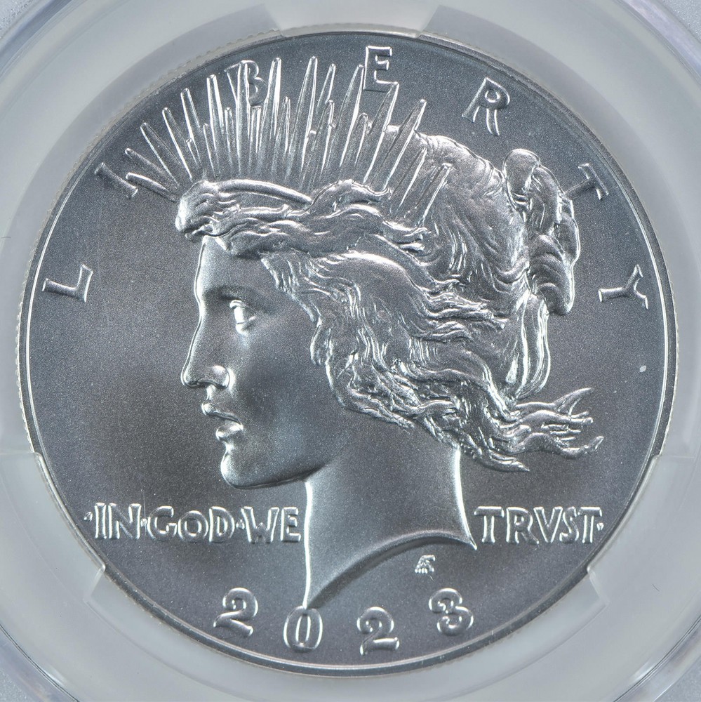 2023 Peace Silver Dollar MS70 CAC CACg