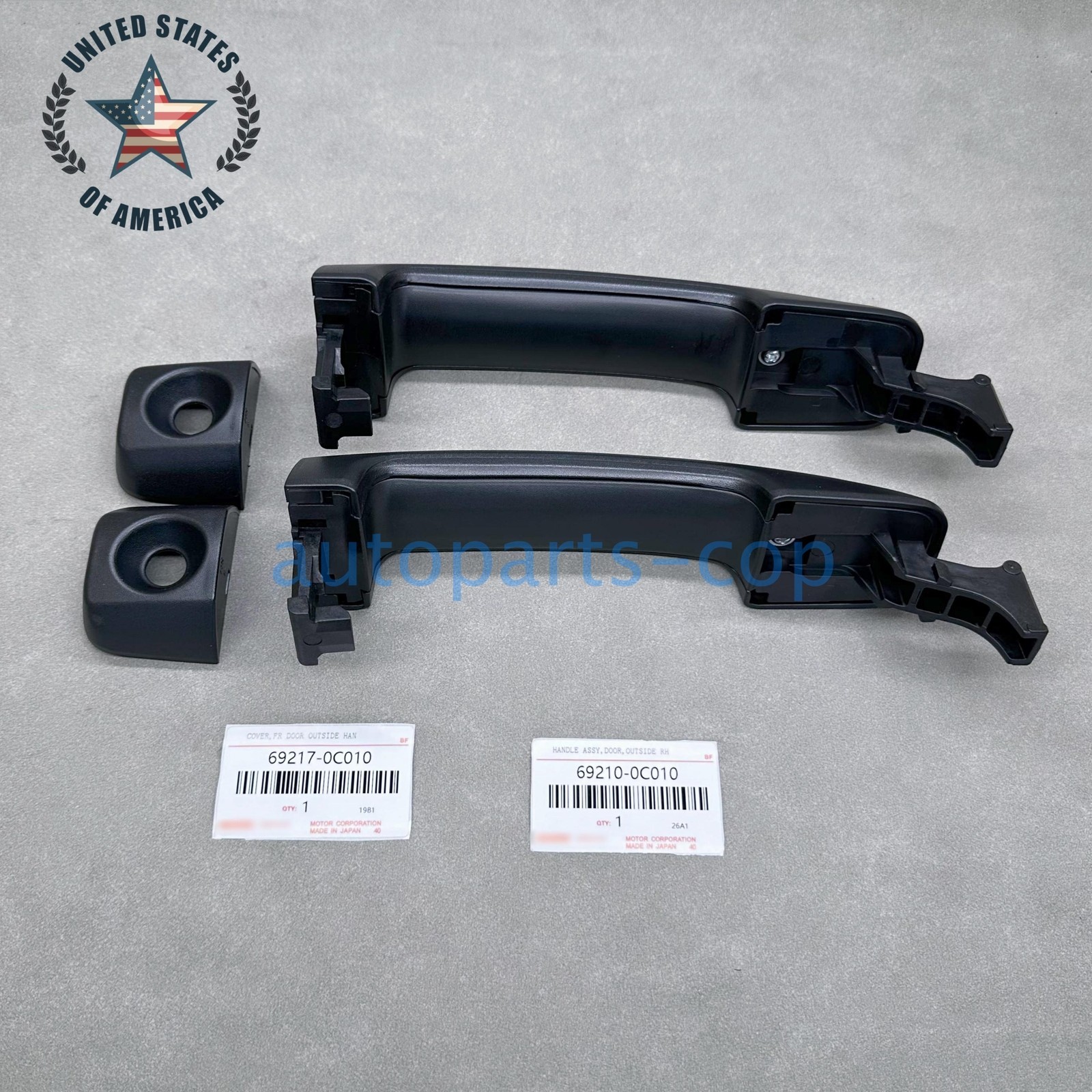 OEM BLACK OUT DOOR HANDLE SET OF 2 FOR TOYOTA 07-14 FJ CRUISER USA!