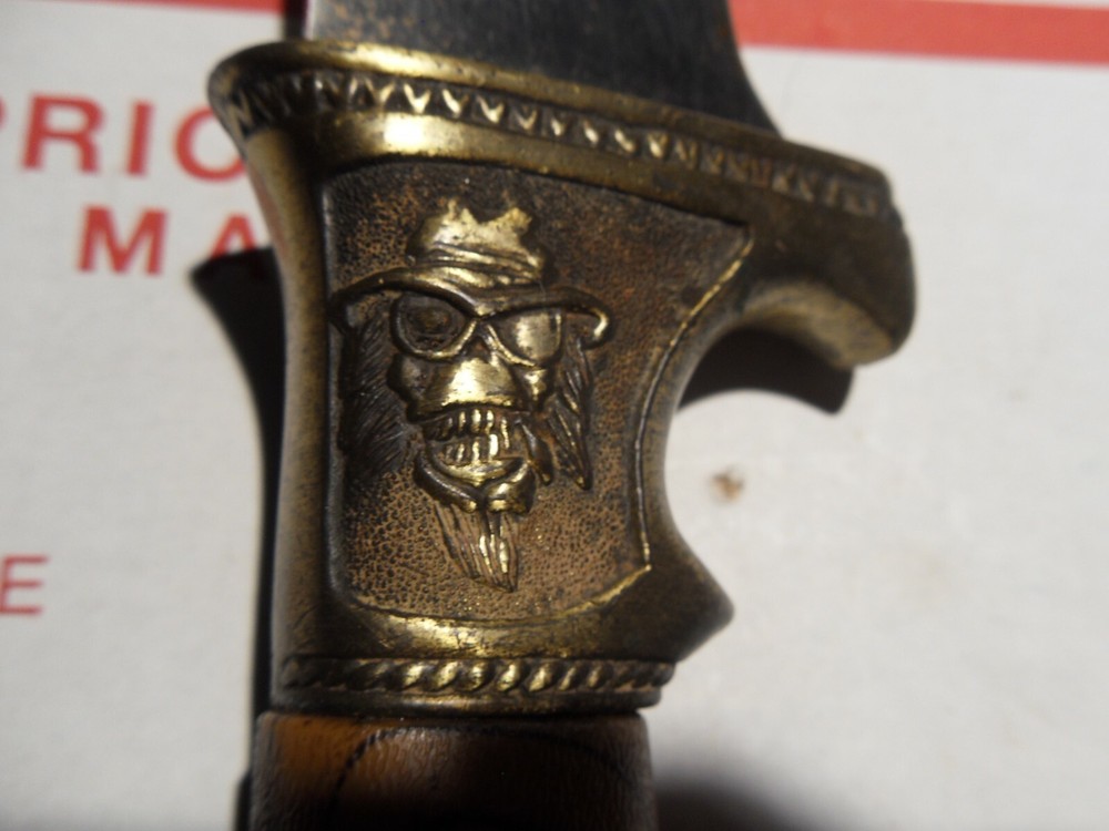 14" STAINLESS STEEL SKULL & EAGLE KNIFE