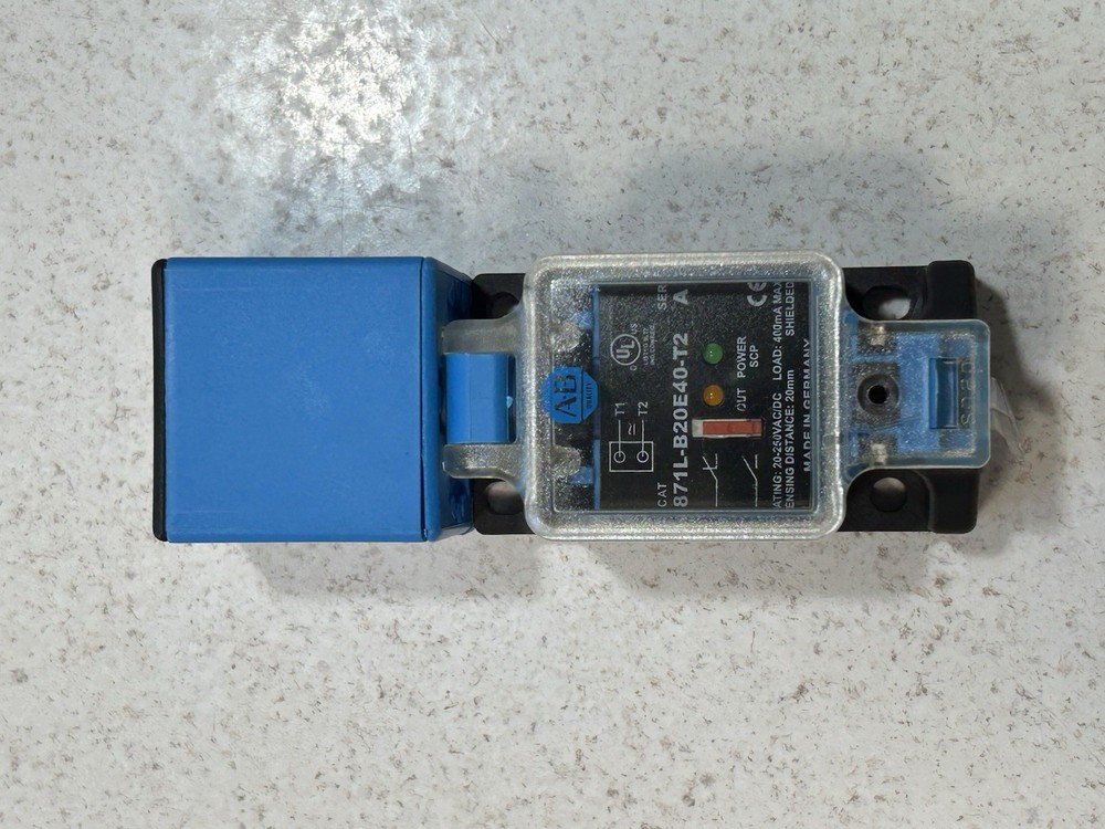 Allen Bradley Inductive Proximity Sensor, 20mm, 40mA, 871L-B20E40-T2