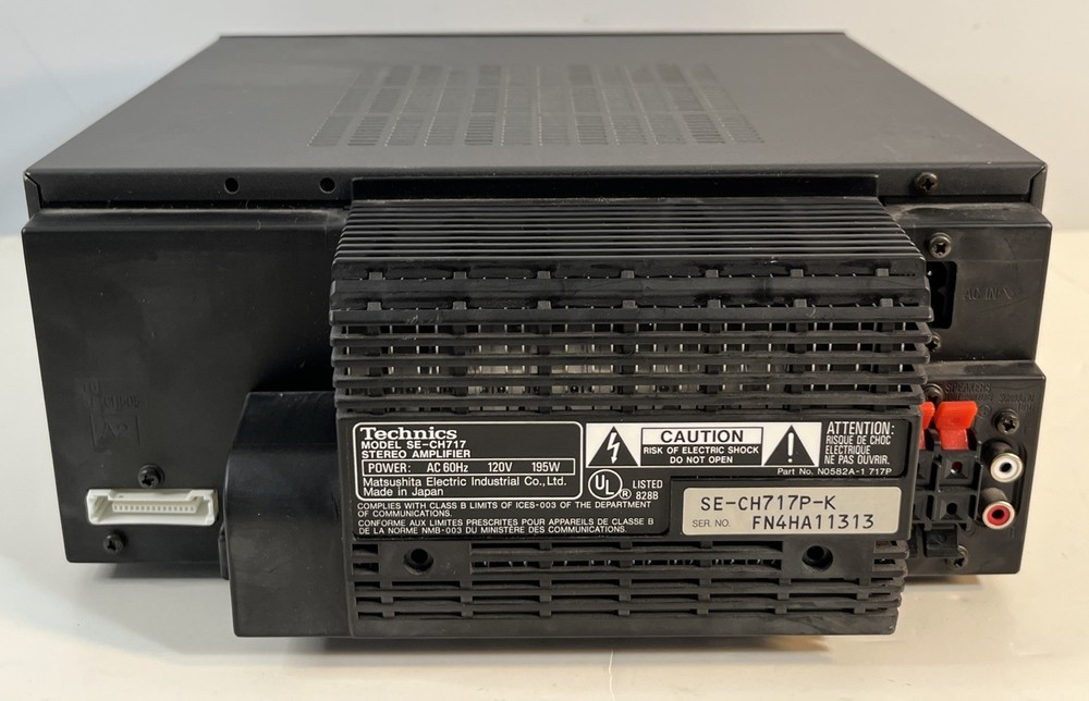 Technics SE-CH717 Component System Tuner Amp Stereo Amplifier Separate Vintage