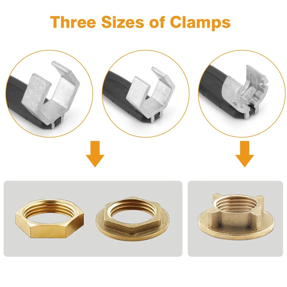 Multi-Function Sink Wrench Set Adjustable 27-80mm For Plumbing Pipe Nut Tool
