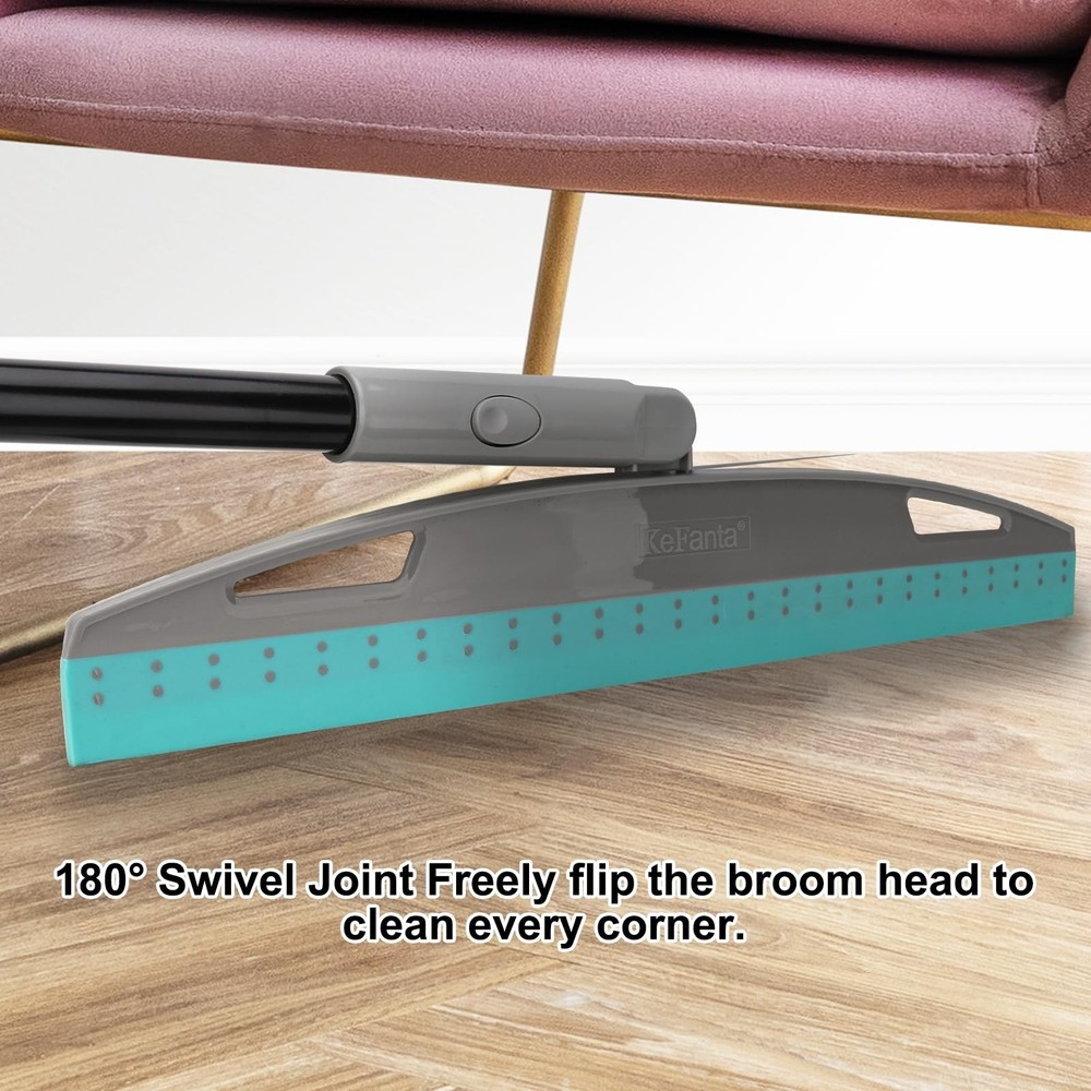 Silicone Floor Squeegee Magic Broom 59in Handle Multifunction Cleaning Tool Set