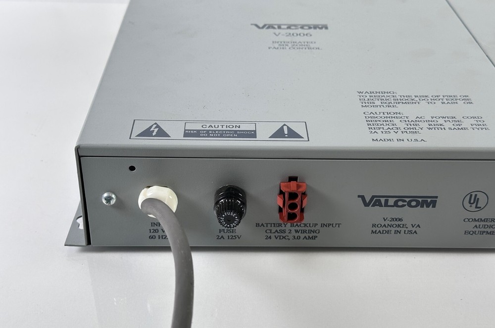 Valcom V-2006 Intergrated Six Zone Page Control