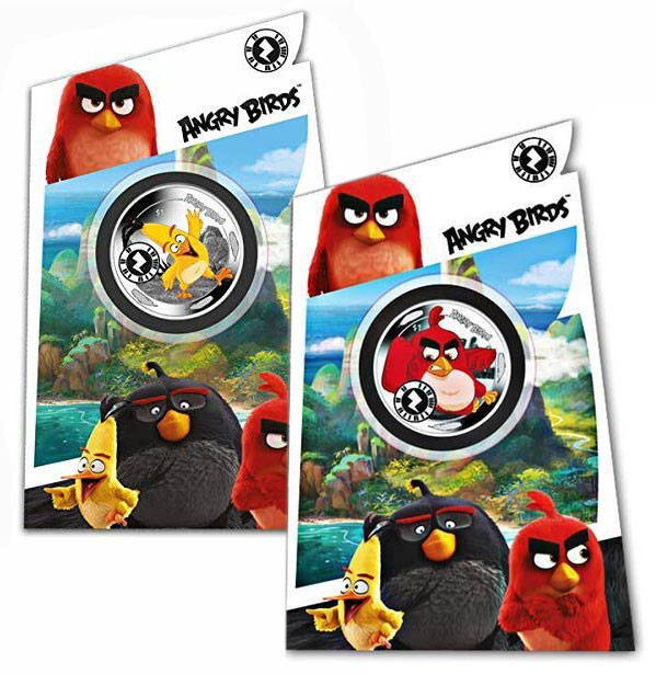 SIERRA LEONE 2018/19 'Angry Birds™ Chuck & Red' Interactive Coins w/Special Code
