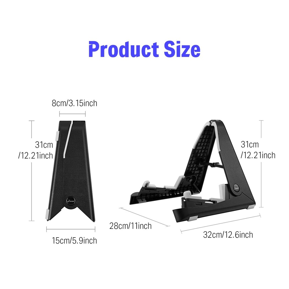 Portable Adjustable Guitar Stand Durable ABS Lightweight Compatible with All ...