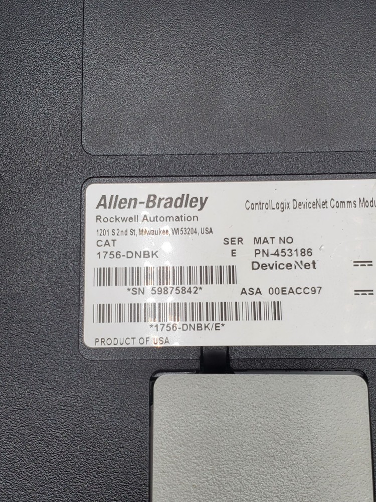 Surplus Pre-Owned Allen Bradley 1756-DNB ControlLogix Communication Mod