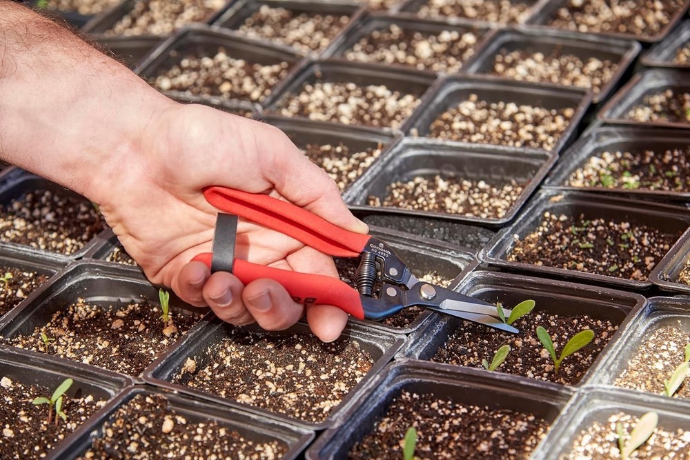 Precision Long Straight Snip Pruning Shears - Lightweight & Durable Design