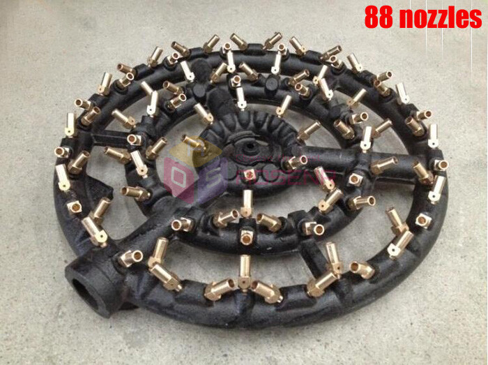 Cast Iron 44 Nozzles Natural Gas Jet 88 Tips Burner Propane Gas Jet Burner