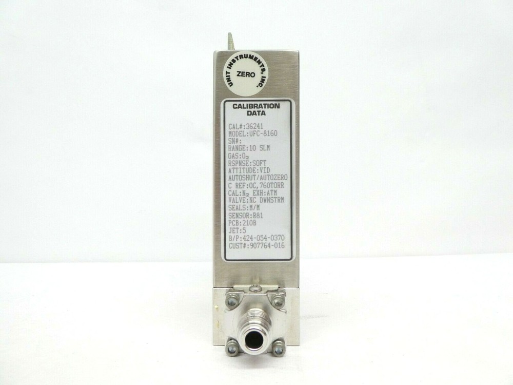 UNIT Instruments UFC-8160 Mass Flow Controller MFC 10 SLM O2 Working Spare