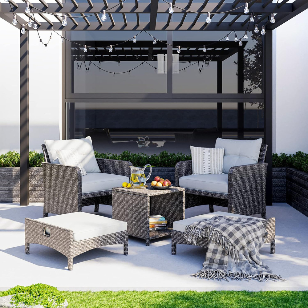 5 Pieces Wicker