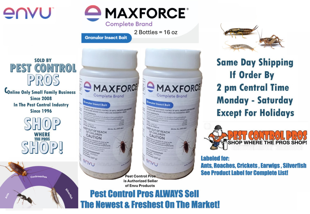 16 oz Maxforce Complete Pest Insect Granular Bait Control Ant Roach Silverfish