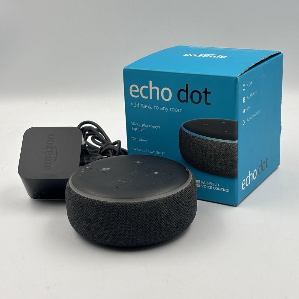 Amazon Echo Dot (3rd Generation) Smart Speaker - Charcoal