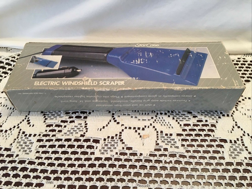 STAR CASE ELECTRIC WINDSHIELD SCRAPER NOS